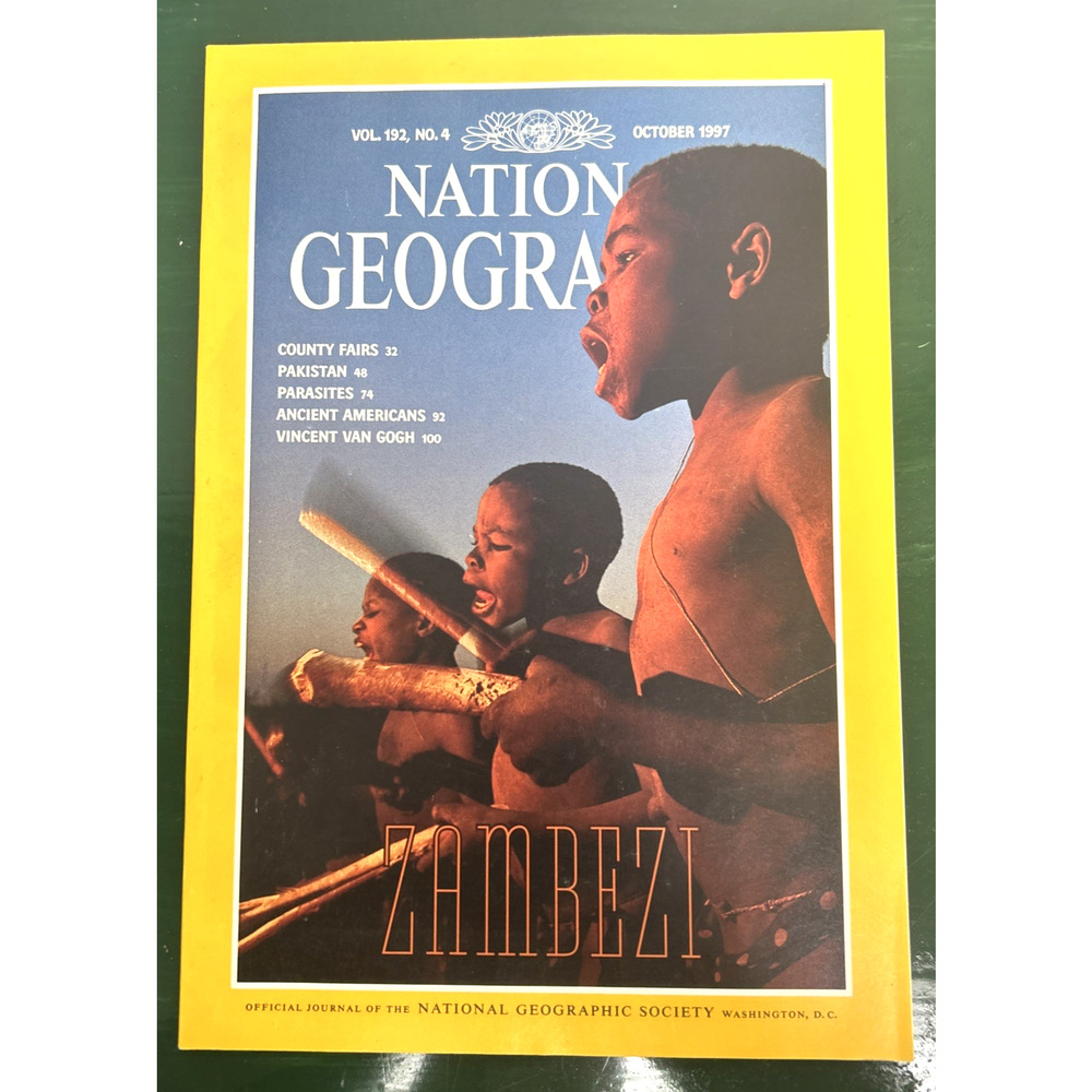 National Geographic Magazine October 1997 Zambezi Pakistan Vincent Van Gogh